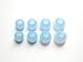 Price comparison product image 8pcs : 4 Pairs XS/S/M/L Blue Replacement Set Earbuds Eartips for Sennheiser IE Series, CX Series, CXC Series, CXL Series, OCX Series, and MM Series In Ear Earphone Headsets