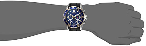 Invicta Men's 'Pro Diver' Quartz Stainless Steel and Silicone Casual Watch, Color:Black (Model: 22971)