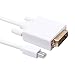 Produktbild LiChiLan Mini-Display-Port, 1,8 m, Mini DisplayPort DP auf DVI-Kabel-Adapter Konverter Kabel