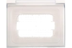 ZOREI Placca Custodia IP44 Universale Compatibile Con Bticino Vimar Gewiss, 3 Moduli Per Scatola 503 (Bianco)