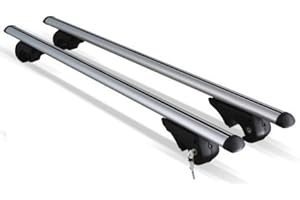 DARMAI Lockable Aluminium Car Roof Bars Rail to Fit a Volkswagen VW Caddy With Raised Roof Rails