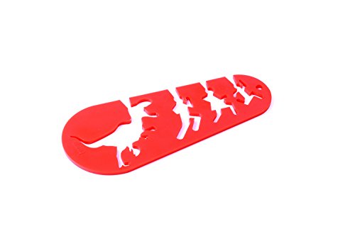Doiy Dyicoultx Spaghetti-Maß, I Could Eat A T-Rex, Acryl, 17 x 8 x 0,2 cm - 8