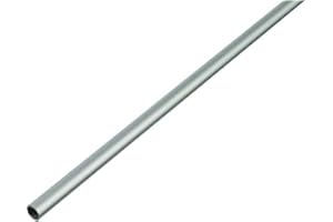 GAH-Alberts Tube rond - aluminium, couleur argent, anodisée, 1000 x 20 x 1 mm