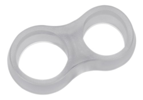 De-Plastik 4671 120 Tür- und Fenstergriffpuffer / 46 x 24 mm / transparent / 8er Set