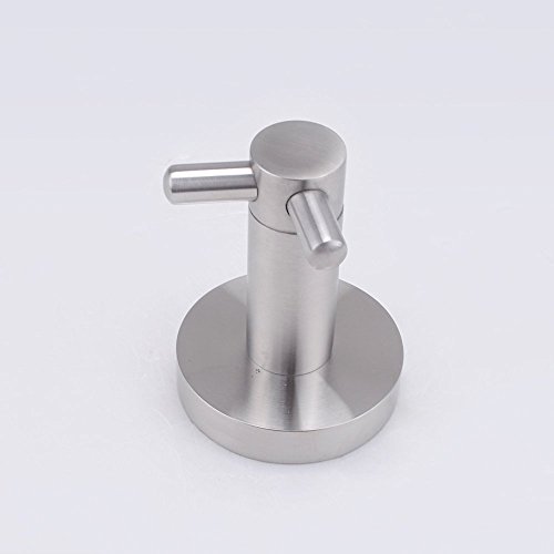 Handtuchhaken Bademantelhaken Kleiderhaken Wandhaken Edelstahl 2 Haken selbstklebend Nickel Haken gebürstetrhaken Edelstahl Einzel selbstklebend Nickel Haken gebürstet - 3