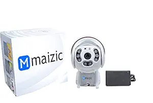 Maizic Smarthome Wifi 1080p HD 2MP 360 degree Viewing Area Security Camera, White