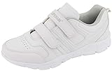 zalando herren schuhe mit klettverschluss  LEKANN No.310 Herren Sportschuhe & Turschuhe mit Klettverschluss Weiß Gr. 46 EU
