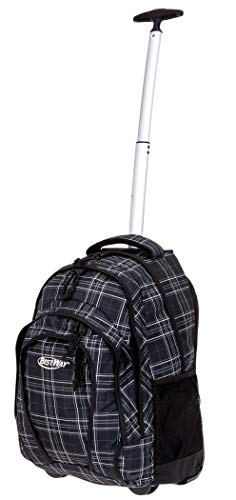 Preisvergleich Produktbild Bestway Trolley Rolly XL Schultrolley Trolly Rucksacktrolley Trolly + Trinkflasche (Black Plaid 40133-0129)