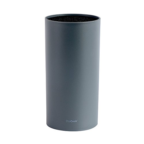 ProCook Colourpro Messerblock mit Borsteneinsatz, grau