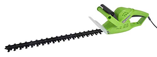 Laptronix 500W Electric Garden Hedge Trimmer Lightweight Bush Cutter Pruner 20" Steel Cutting Blades