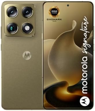 Motorola Signature (16/512GB, Tripla camera 50MP, selfie 50MP, display Super HD 6.8" Extreme AMOLED 165Hz, Qualcomm Snapdragon 8 Gen 5, 5200mAh TurboPower 90Hz, IP68/69, 5G, Android 16), Martini Olive