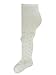 Girls Patterned Tactel Tights - 1 Pair (2-3 Years, White)