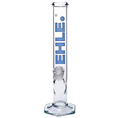 EHLE Bong 100 ml Mini Wasserpfeife (Gebogen, Blau) - 2