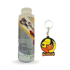 Foodie Puppies Aquatic Remedies Anti Bacterial Effective Fish Skin Treatment Bactonil Freshwater Aquarium Medicine with Free Key Ring - (60ml, Pack of 1)