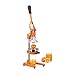 Produktbild Relaxdays Manuelle Saftpresse aus Eisen und Edelstahl, Zitruspresse für Orangen, professionelle Hebelpresse, orange