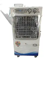 SEEMA Inverter Compatible 3-Speed 85L Tower Air Cooler with Honeycomb Pads BLUE