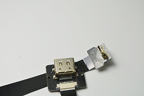 Neue schwarze FPV HDMI Kabel Micro Schnittstelle zu Standard-weiblich für GH4 BMPCC A5000 A6000 A7S A7R 90 Grad DJI 50CM - 7