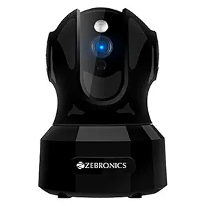 ZEBRONICS ZEB-HA2NW10M-PT-HMBB Home Security Camera Supporting Two-Way Audio Communication , Smart Tracking, FACE /Sound Detection