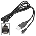 Babz Tech REPLACEMENT USB CABLE FOR PANASONIC LUMIX DMC-TZ2 / DMC-TZ3 / DMC-TZ4 / DMC-TZ5 DIGITAL CAMERA USB CABLE