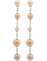 Misaki pendiente de Botón pantalones de deporte para mujer plateado QCRESAND arena