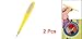 Yellow Handle Nail Cuticle Trimmer Remover Removal Tool 2 Pcs