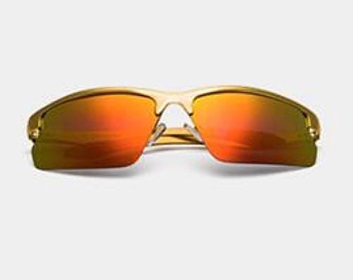 ZHANGHAOBO Sunglasses Riding Driver Night Vision Color Film Glasses Anti-glare Luminous Mirror Retro Toad Polarized Driving Mirror,Red