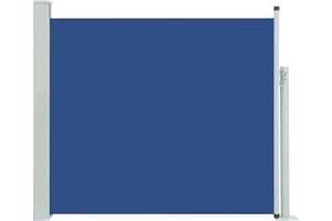 ‎VIDAXL vidaXL Seitenmarkise Ausziehbar Sonnenschutz Sichtschutz Windschutz Seitenrollo Markise Seitenwandmarkise Balkon Garten Terrasse 100x300cm Blau