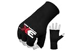 ✅ FÁCIL DE USAR CON TEJIDO DE FIBRA DE CARBONO TEJIDO CON AGUJERO Y PUNTOS DE PUNTAJE ¿Desea actualizar a un soporte de muñeca de boxeo fácil de usar / guantes interiores de boxeo? Estos guantes se pueden usar debajo de MMA, Boxing o Bag Gloves, ideales para una variedad de deportes tales como deportes de artes marciales, boxeo, kickboxing, MMA.