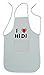Produktbild Personalisierte weiße Schürze mit Aufschrift Ich liebe Hidi (Vorname/Zuname/Spitzname)