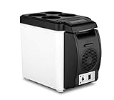 Mini réfrigérateur portable de voyage pour voiture, camping-car, fonction chaud/froid, avec câble d'alimentation inclus, capacité de 6 L, 12 V