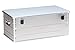 Produktbild hünersdorff PROFI Aluminium-Box 140 Liter, spritzwassergeschützt, mit Gummi-Dichtung, leicht, stabil, Klapphandgriffe, Vorbereitung für Schlösser, Farbe: silber