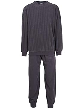GÖTZBURG Herren Pyjama grau Struktur 1er Pack