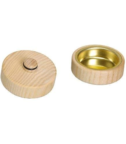 Rudolphs Schatzkiste Teelichtadapter Aus Holz – Natur, Für 20 Mm Tüllen, 4 Cm Hoch – Weihnachtsdeko Aus Dem Erzgebirge