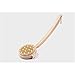 Body Back Brush - LEORX Detachable Massage Natural Bristle Shower Bath Body Brush with Bent Handle