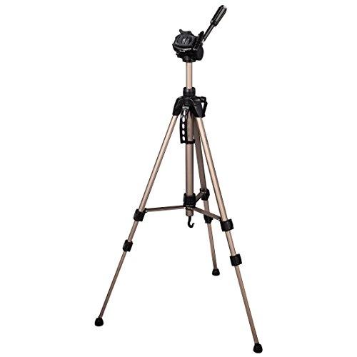 Hama Star 61 -  Trípode ligero (con cabezal de 3 vías, altura 60-153 cm, peso 1220 g, trípode fotográfico con bolsa de transporte incluida), Bronce