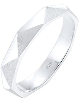 Elli Damen Stapelring Hexagon 925 Sterling Silber