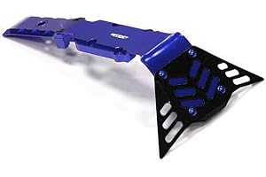 INTEGY RC Model Machined Front+Mid Skid Plate for Traxxas 1/10 E-Revo (-2017), Revo 3.3, Summit