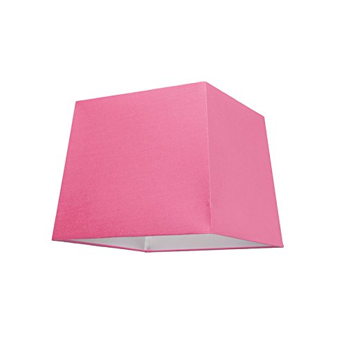 QAZQA Klassisch / Antik / Landhaus / Vintage / Rustikal / Modern / Polyester Lampenschirm 30cm quadratisch rosa , Quadratisch konisch Schirm Pendelleuchte