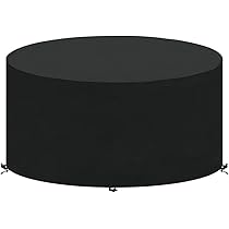 Copertura Tavolo Giardino Rotonda Ø160cm - Impermeabile, Antivento, Con Ventilazione Antimuffa - Foto 8