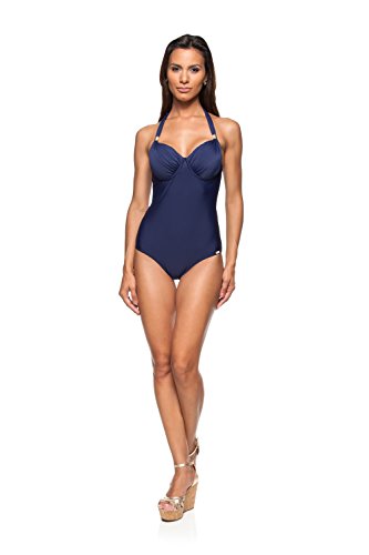Preisvergleich Produktbild La Playa Badeanzug Neckholder Marineblau. Gr. XL 44 / 46