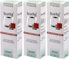 Atrimed pharma Scurfol Anti Dandruff Shampoo, 100 ml (3 Packs)