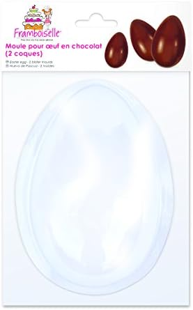 framboiselle fra8980 Egg Chocolate Mould 13 x 8.5 cm Plastic Transparent