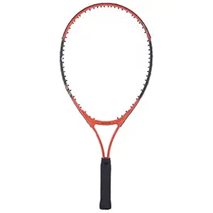 Nivia 7053 Graphite-Lined-Aluminum Tennis Racket, 23-inch (Orange/Black)