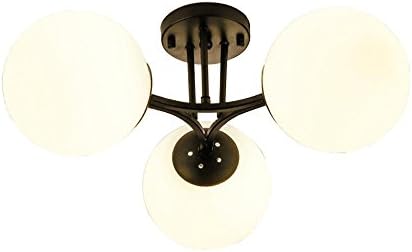 Modern Simplicity LED Ceiling lamp creative Flush mounted ceiling lamp children's rooms living room bedroom dining round glass lamps , 3Lights 3 Color Lights Change