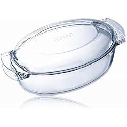 Pyrex Classic, Cocotte Volaille en Verre, 5,8 L