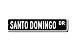 Produktbild qidushop Santo Domingo Schild Santo Domingo Besucher Dominikanische Republik Santo Domingo Native Street Schild Home Dekoration Metallschild