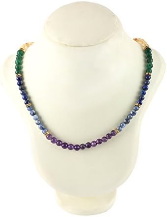 Aatm Reiki Energized Seven Chakra Beaded Healing Necklace (Stone Of Healing)