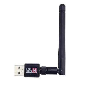 RASHRI ; One For All 500 to 1000 Mbps Mini Wireless USB WiFi Receiver Antenna Adapter Dongle for PC, Desktop and Laptops External (Standard)