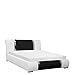 Produktbild Mirjan24  Polsterbett Velio mit Lattenrost und Bettkasten, 3 Größen, Doppellbett, Silberne Aufsätze, Stillvolles Bett, verchromte Füße, Komplett (Soft 017 + Pik G 23360G + Pik G 23450G, 180 x 200 cm)