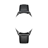 22/18 mm Träger aus Armbanduhr Schwarz/Schwarz perforiert Stil, mit Orange Naht zu für Tag Heuer